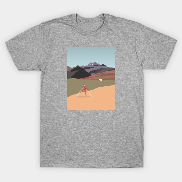 Llama in the Sacred Valley, Peru T-Shirt by lymancreativeco